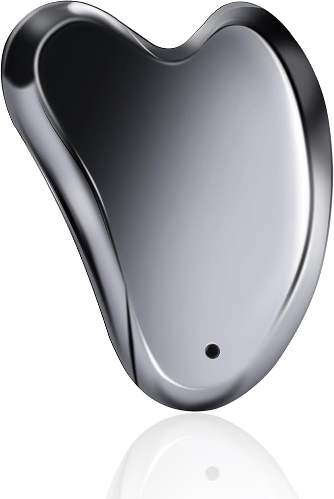 Terahertz Gua Sha Facial Tools Stone for Enhanced Lymphatic Drainage, Reduced Puffiness, Relieved Facial Tension – 100% Natural Terahertz Stone Gua Sha