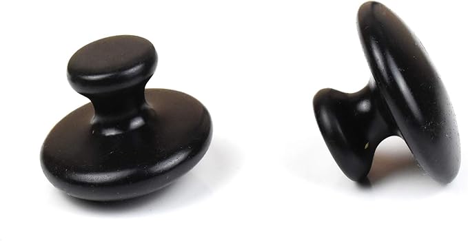 4 Pcs Mushroom Hot Massage Stones Set Natural Bian Warm Rocks Kit for Facial SPA5.5x3.5cm