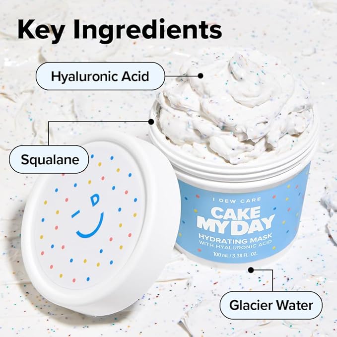 I DEW CARE Wash Off Face Mask Skincare Gift Set - Mini Scoops | Facial Masks, Matcha, Hyaluronic Acid, Korean Self Skincare, Facial Treatment, Vegan, Cruelty-Free, Exfoliating, Soothing, Pore Mask