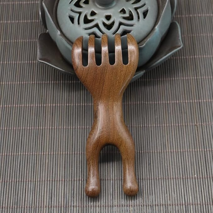 Natural Wooden Nose Guasha Massage Tools Anti-Static, Eyes Facial Wood Gua Sha Tool,face Manual Massager Tool, Multifunctional Handheld Meridians Acupoint Massage Tool,1 Pieces