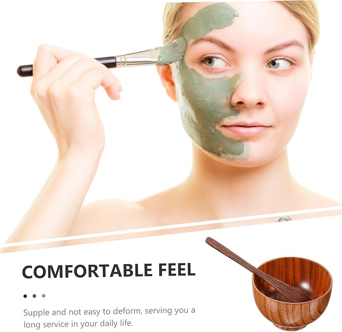 Wooden Mixing Bowl Face Mask Mixing Bowl Diy Beauty Mask Applicator Tool