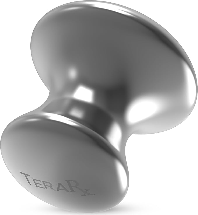 Terahertz Stone Gua Sha & Massage Tools – Authentic Terahertz Tools for Lymphatic Drainage, Tension Relief, and Facial Relaxation (Mushroom Gua Sha)