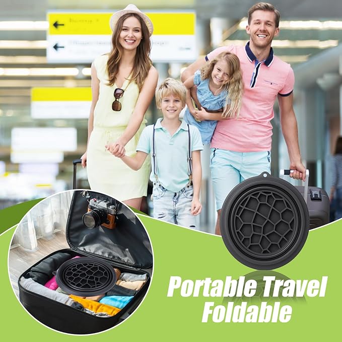 Palksky Face Bowl for Ice with Built-in Icetray, Collapsible Silicone Face Ice Bath Bowl, Facial Plunge Bowl for Skin Tightening, Acne Relief, Black