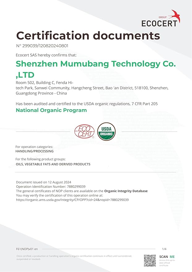 100% Pure Natural Rosehip Oil for Face, USDA Certified Organic, Cold Pressed, Extra Virgin, Hexane Free Rosehip Seed Oil for Anti-Aging, Acne Scar Treatment, Skin & Hair Care (4.22 oz/125 ml)