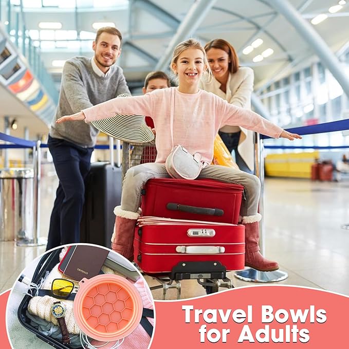 Face Bowl for Ice Silicone Facial Bowls with Built - in Tray Foldable Washbasin for Face Tub Plunge & Cold Plunge Quick Skin Cooling in Ice Baths -Bath Spa Tool for Home Camping Travel & Pink