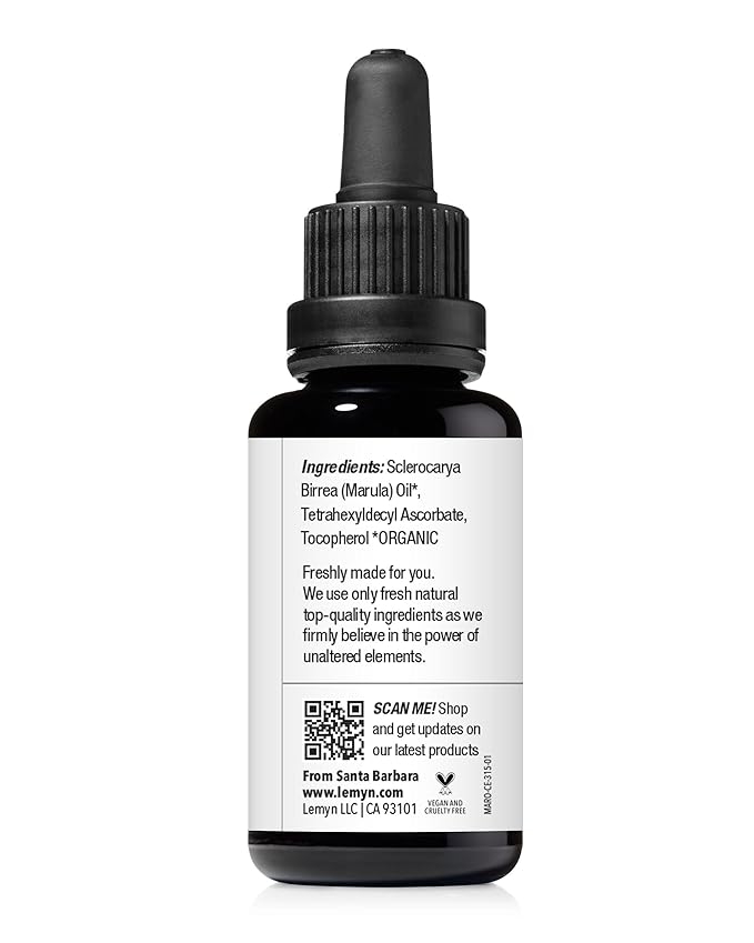 Virgin Marula Face Oil | Supercharged with Vitamin C & E | Freshly Made | Intense Hydration & Radiance Boost | Anti-Aging Skin Care and Face Moisturizer | Organic – Vegan – Cruelty-Free