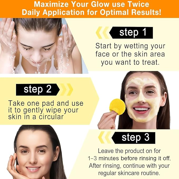 Turmeric kojic cleansing pads, 60