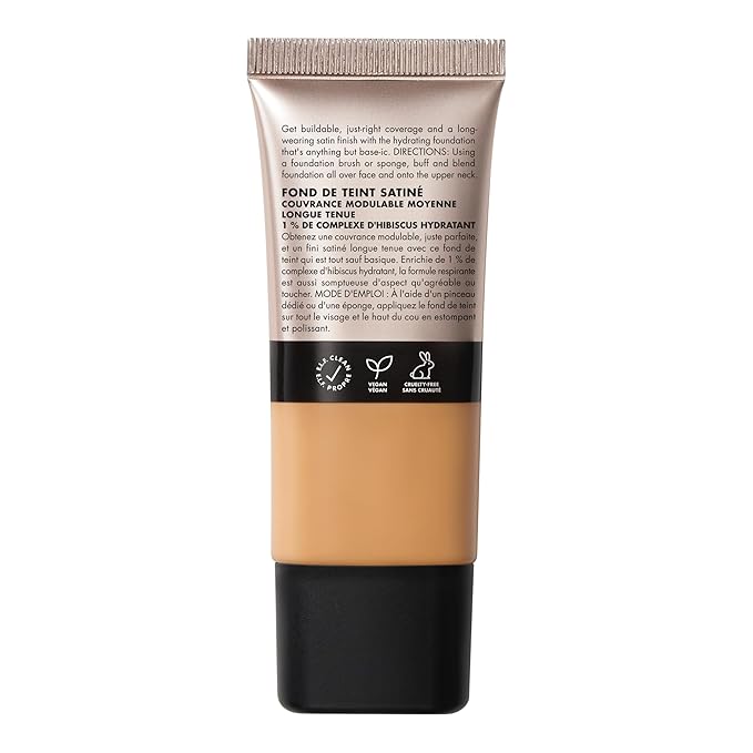 e.l.f. Soft Glam Foundation, Medium Coverage, Long-Lasting & Medium Neutral