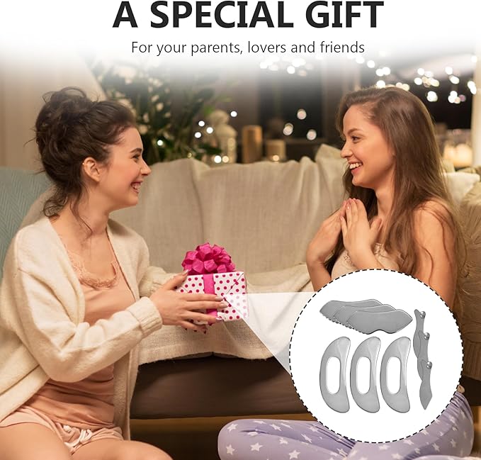 3 Pcs of Muscle Scraper Tool, Stainless Steel Body Gua Sha Tool, Three Shapes to Choose from, Improve Fatigue, Dredge Meridians, Suitable for Face, Back, Legs, Arms, Etc., Unisex