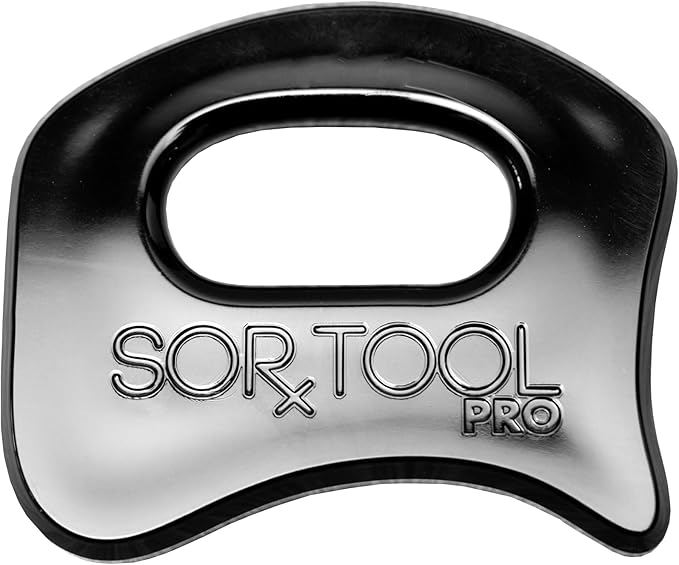 SORTOOL Pro Black | Muscle Scraper Gua Sha Tool Soft Tissue Mobilization | Relieve Soreness & Speed Recovery | Ultra-Light Polycarbonate