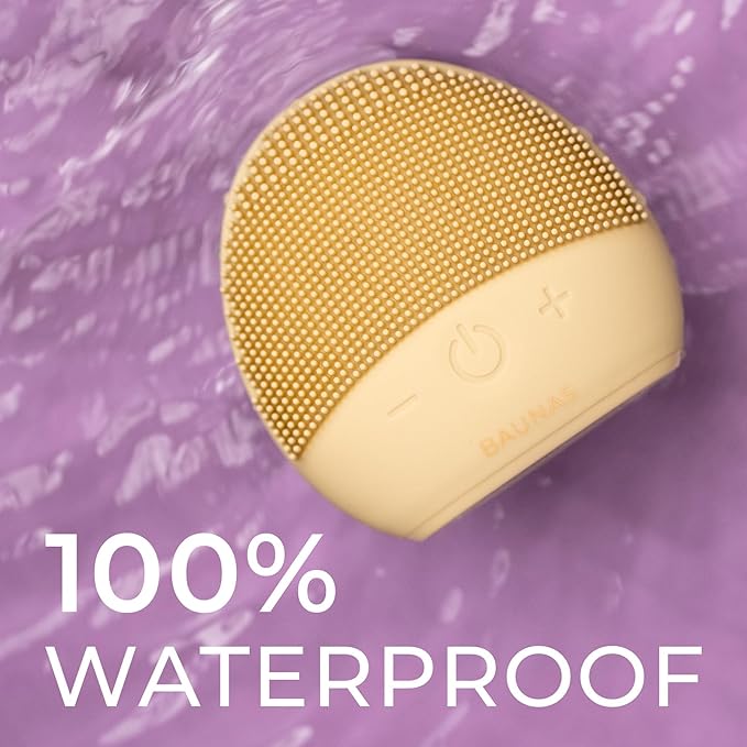 Facial Cleansing Brush | Waterproof Silicone Face Scrubber | Sonic Ultra-Soft Exfoliator | Deep Pore Cleansing Massager | Skincare | Beauty Mother's Day Gift for Women