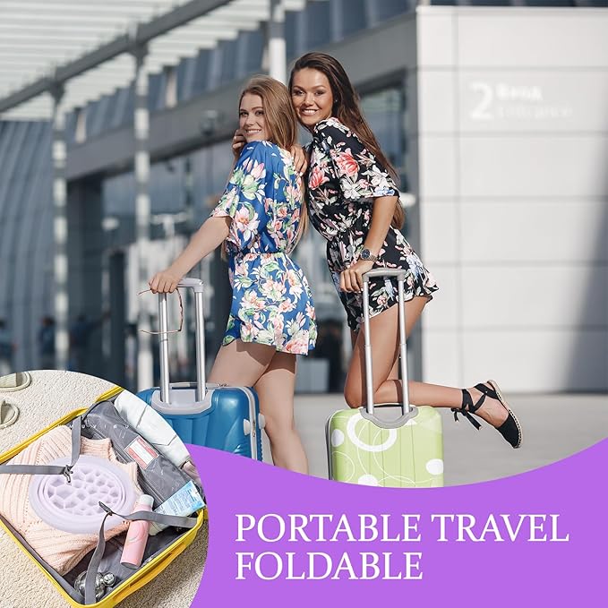 Face Bowl for Ice, Face Ice Bath Bowl, with Built-in Icetray Silicone Foldable Portable Design, with Pink Wash Strap, Skin Tightening, Vagus Nerve Stimulation and Pore Shrinking (Purple)