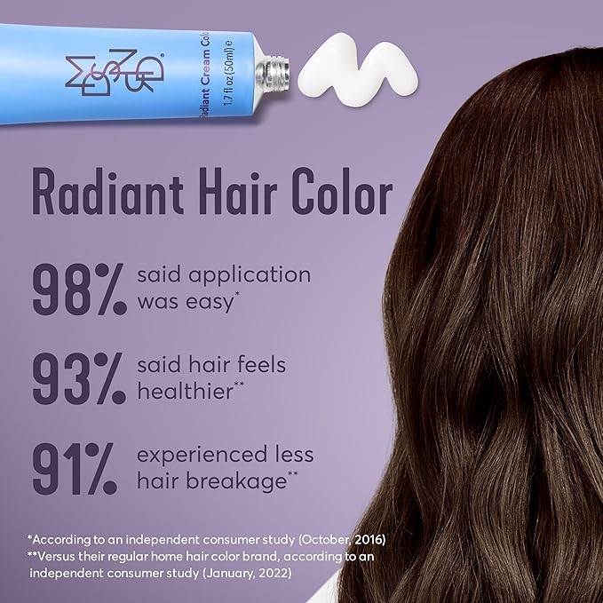 Madison Reed Radiant Hair Color Kit | 6NA Medium Ash Brown with Cool Smoky Undertones (Monza Brown) for 100% Gray Hair Coverage | Dimensional Permanent Hair Dye | PPD-Free & Ammonia-Free | 1 Pack