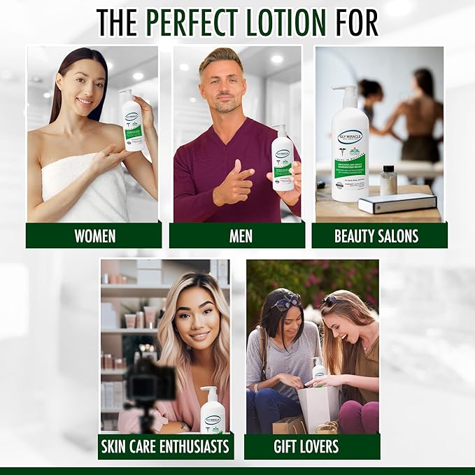 GLY MIRACLE Moisturizing Body Cream Lotion, 12 ounce - Non-Greasy Skin Humectant for Extremely Dry Skin, Hands, Body, and Feet, Fragrance-Free with Pure Glycerin for Nourishing Hydration.