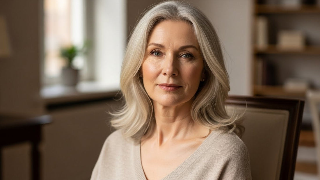 Woman applying premium skincare products as part of age-appropriate beauty routine