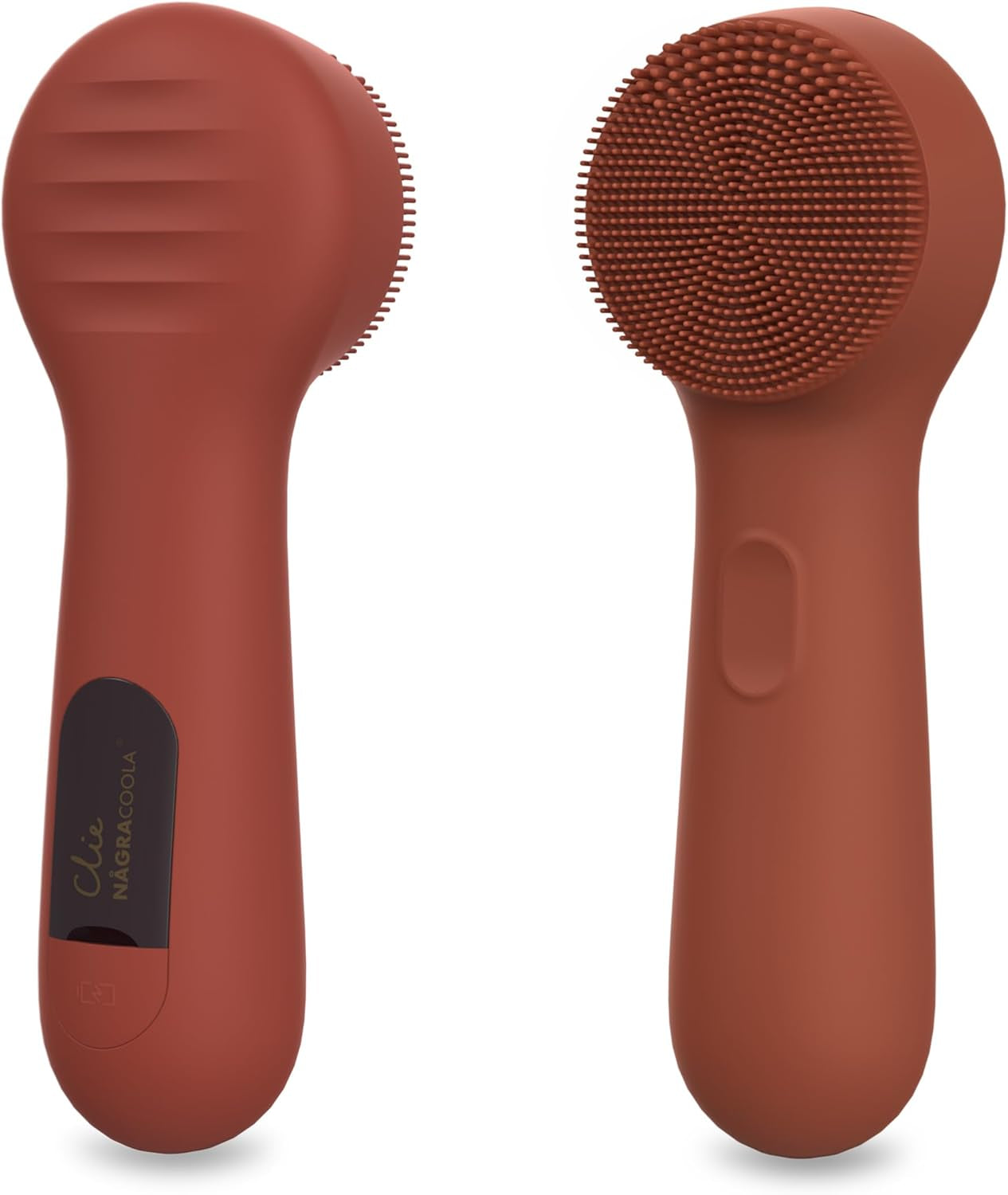 Silicone Face Scrubber,  CLIE 2.0 Facial Cleansing Brush, Rechargeable, Waterproof Face Scrub Brush for Cleansing, Exfoliating, Massaging, Electric Facial Exfoliator for Women & Men - Black