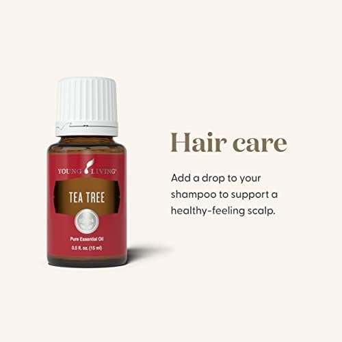 Young Living Tea Tree Premium Essential Oil - 15ml - Aromatherapy Diffuser - Skin Care for Skin & Nails - Healthy Hair and Scalp - 100% Pure & Natural