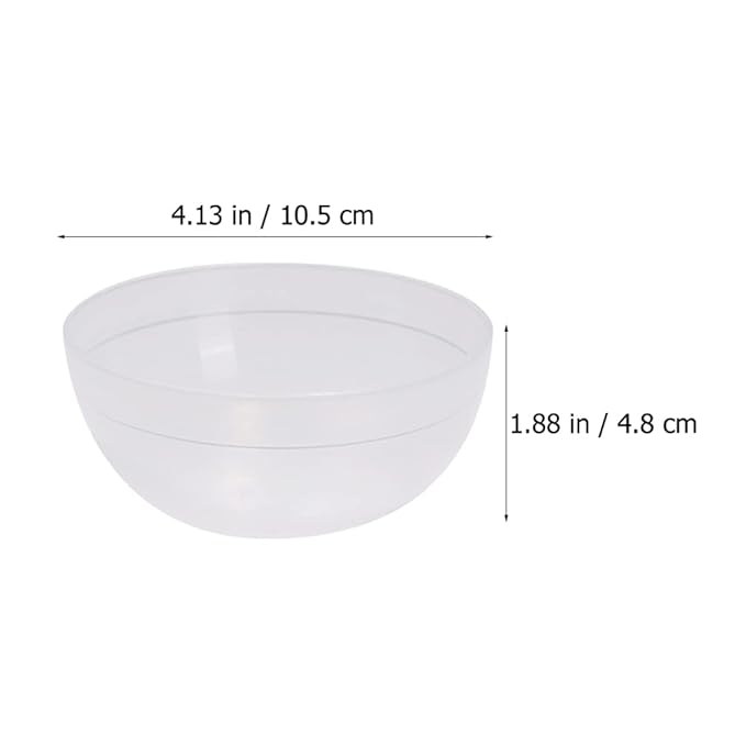 30pcs Pvc Facial Mask Mixing Bowls Semi-transparent Prep and Stirring Bowls for Beauty Masks Convenient and Easy to Clean Beauty Tool