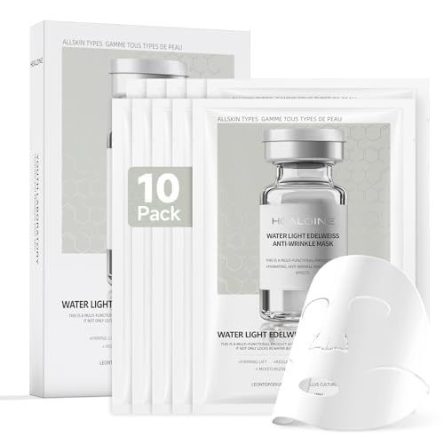 10 Packs Stem Cell Serum Facial Mask Collagen Face Mask Overnight Korea Hydrating Collagen Face Masks Pore Minimizing, Elasticity Improvement Sheet Mask for All Skin Type Skincare