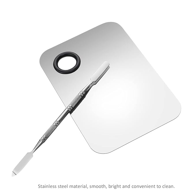 Makeup Palette, Stainless Steel Cosmetic Makeup Palette Professional