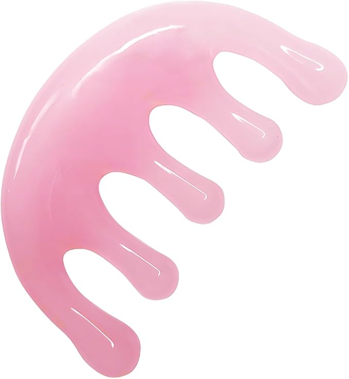 GSHOW Head Massage Comb Scalp Massager Resin Gua Sha Meridian Massage Tool for Head and Neck