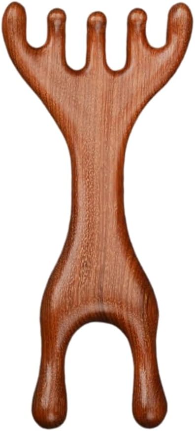 Natural Wooden Nose Guasha Massage Tools Anti-Static, Eyes Facial Wood Gua Sha Tool,face Manual Massager Tool, Multifunctional Handheld Meridians Acupoint Massage Tool,1 Pieces.