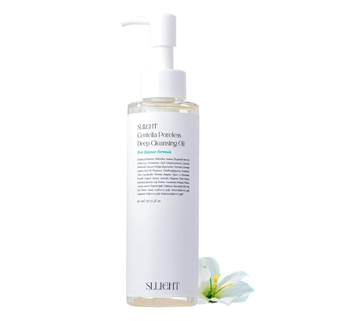Centella Poreless Deep Cleansing Oil (150ml, 5.07 fl oz) | Lightweight Cleanser for Makeup & Blackhead Removeral | Pore Care with14 Plant-Based Oil | Korean Skincare