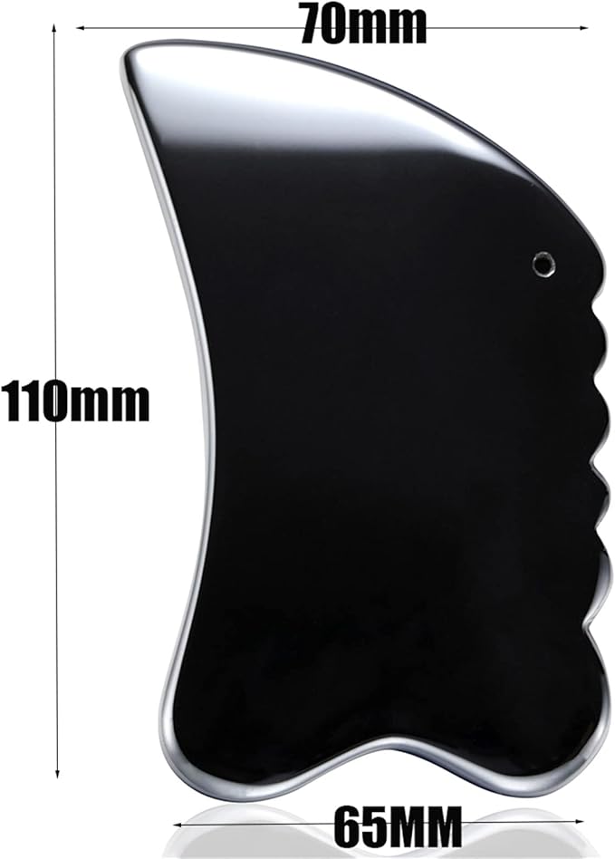 HOTACE Terahertz Guasha Scraper Facial Massager Gouache Scraper Face Massage Slimming Tool Skincare Beauty Gua Sha Board Energy Ston