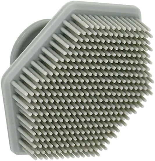 Organic to Green - Silicone Facial Brush (Gray) Antimicrobial Silicone Face Scrubber, Gentle Face Exfoliator for Sensitive Skin, Eco Friendly Facial Cleansing Brush (Gray)