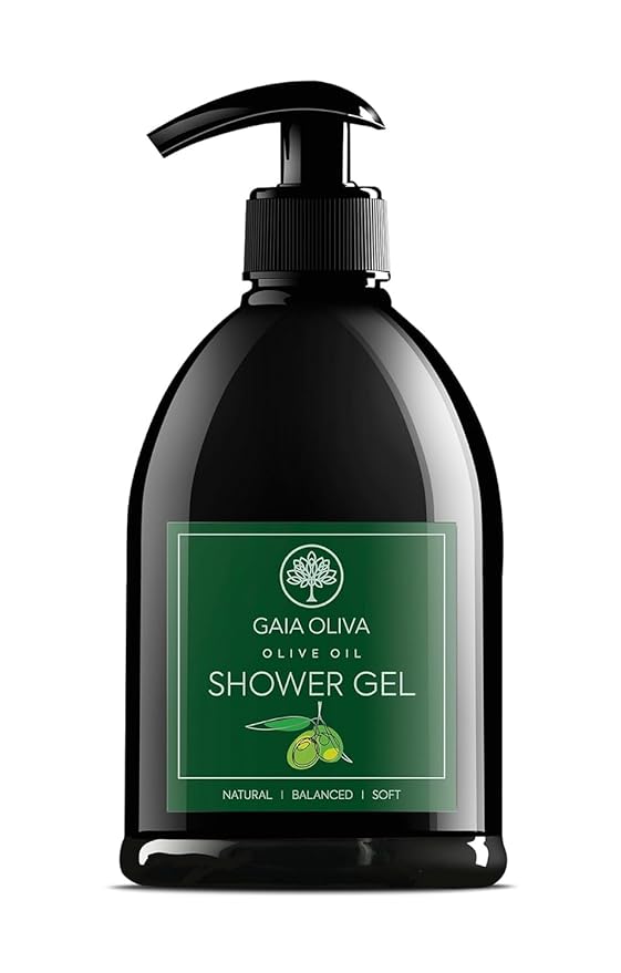 Olive Oil Shower Gel – Natural Body Wash with Green Tea, Hydrating, Moisturizing Body Wash for Women & Men, Plant-based Bath & Shower Gel for Dry Skin, 16.9 Fl Oz (Pack Of 1)