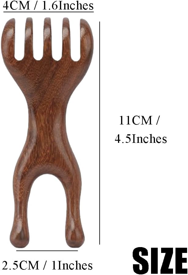 Natural Wooden Nose Guasha Massage Tools Anti-Static, Eyes Facial Wood Gua Sha Tool,face Manual Massager Tool, Multifunctional Handheld Meridians Acupoint Massage Tool,1 Pieces