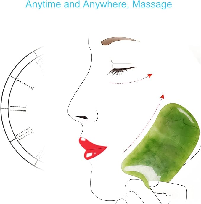 Gua Sha Facial Tool - 7PCS Gua Sha Scraping Massage Tool Facial Body Guasha Board Relief Anti-Aging Anti-Wrinkle Scraping Board Gua Sha Tools for SPA Acupuncture Therapy Trigger Point Treatment