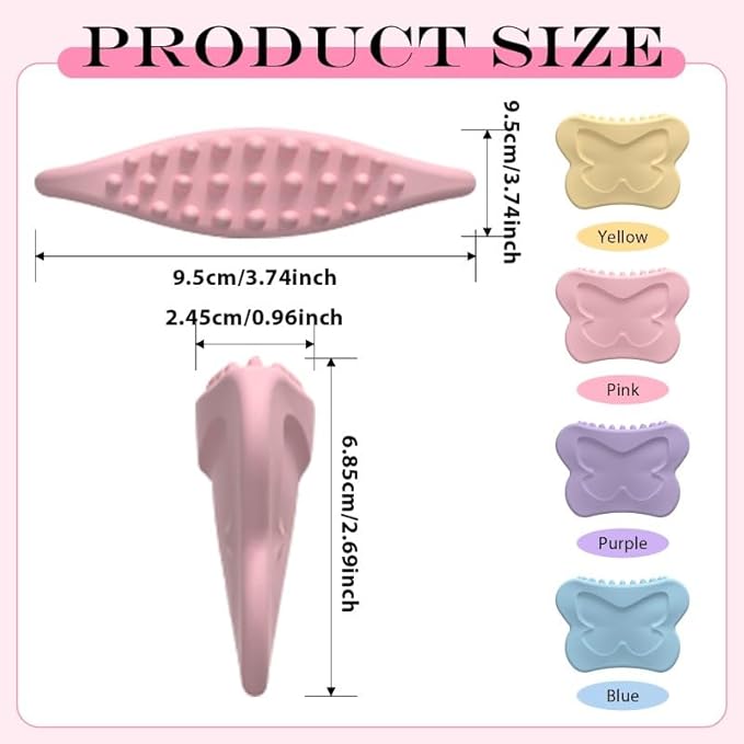 Silicone Facial Body Brush - Lymphatic Drainage Massager for Face, Neck Lifting, Gua Sha Beauty Tool to Shape & Radiant Skin (Blue)