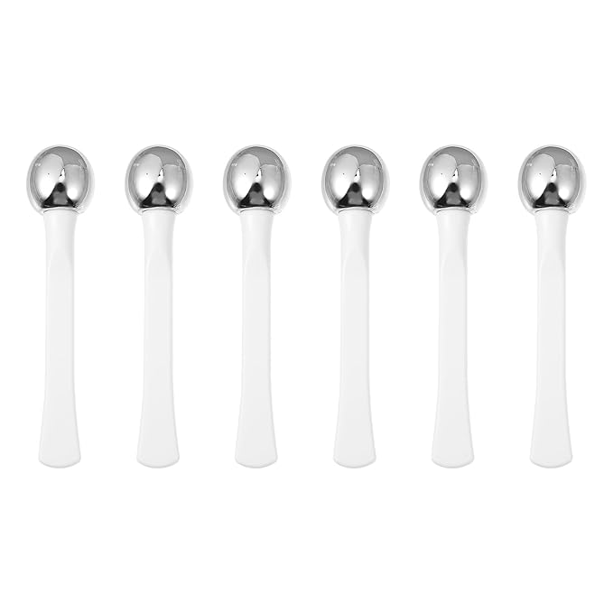 EXCEART 6pcs Eye Cream Applicators Face Eye Roller Massage Eye Care Applicator Wand Stick Metal Eye Cream Roller Wand