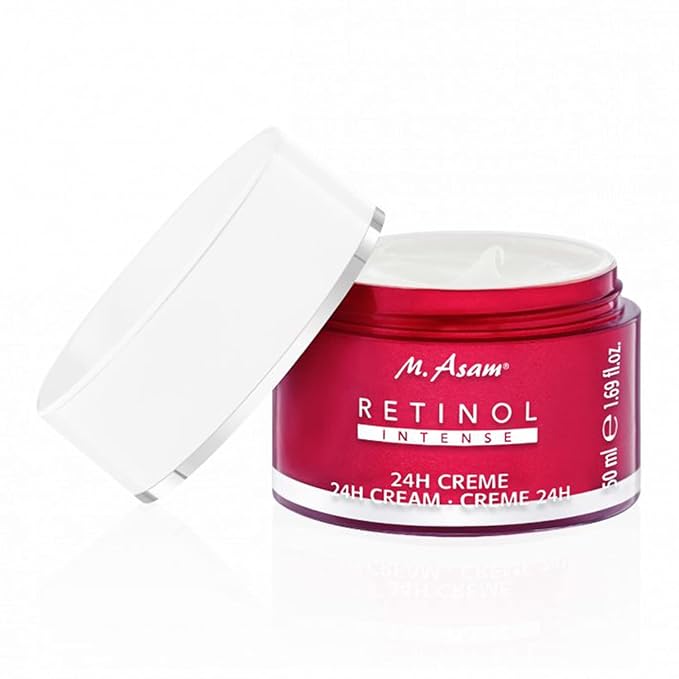 M. Asam RETINOL 24h Cream - Face Cream against wrinkles, anti-aging face moisturizer with retinol, day cream & night cream stimulating collagen production, facial care for all skin types, 1.69 Fl Oz