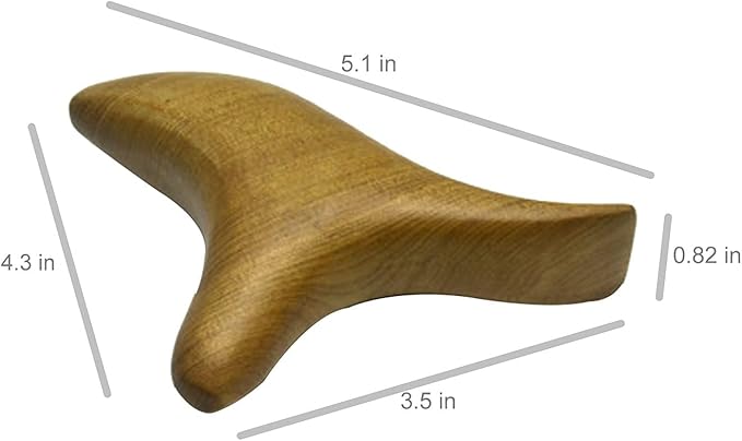 Broman Reflexology Tools, Wood Therapy Massage Tools, Widely Used as Head Neck Hand Waist Calf Leg Foot Massager, Small Tool but High Usefulness – Triangle Massager