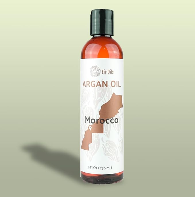 Argan Oil - By EIR Argan Oil of Morocco - Argan Oils for Hair, Face, Body and Skin - Moroccan Hair Oil Hair Growth (8oz)