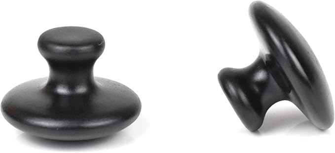 2 Pcs Mushroom Shaped Massage Stones Natural Bian Stone Hot Rock for Spa Massage