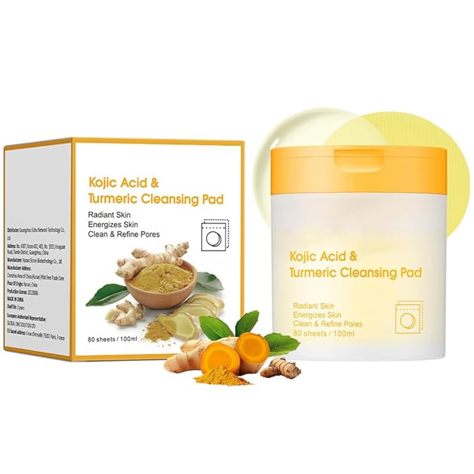 Kojic acid turmeric cleansing pads,
