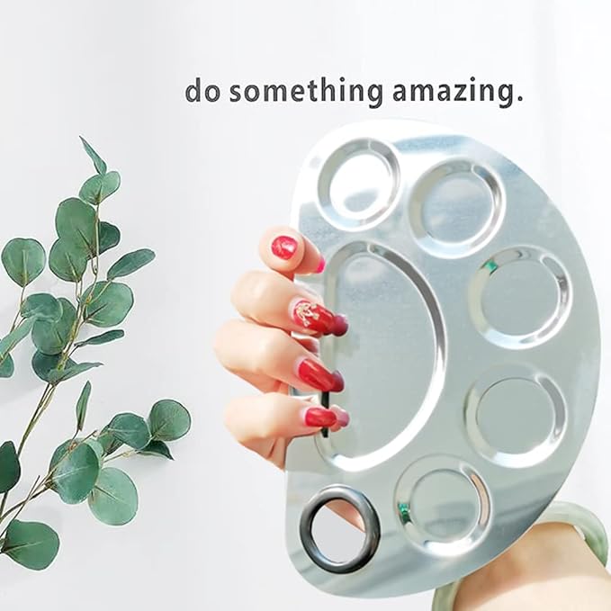 Makeup Palette Stainless Steel Cosmetic Palette 6-well