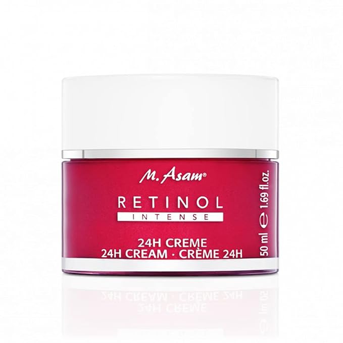 M. Asam RETINOL 24h Cream - Face Cream against wrinkles, anti-aging face moisturizer with retinol, day cream & night cream stimulating collagen production, facial care for all skin types, 1.69 Fl Oz