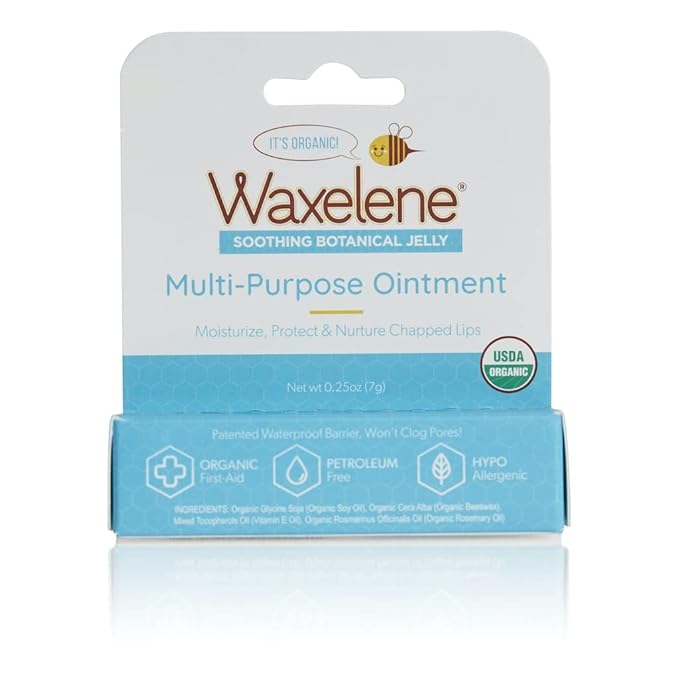 Waxelene Multi-Purpose Ointment, Organic, Lip Tube, Single