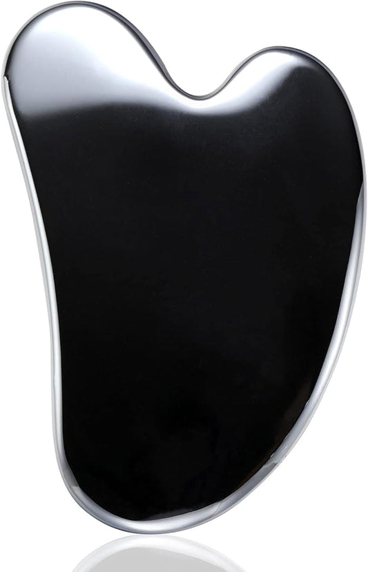 HOTACE Terahertz Energy Stone Gua Sha Scraper Tools Lymphatic Drainage Massager Facial Beauty Tools-Heart Shape