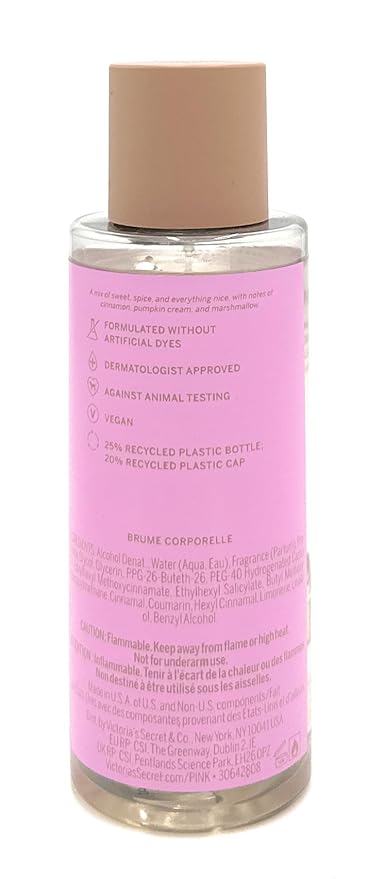 Victoria's Secret Pink Fragrance Body Mist Warm Vanilla 8.4 Fl Oz