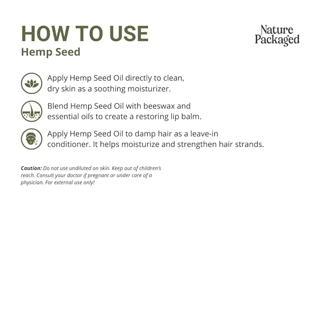Hemp Seed Oil for Skin, Hair and Body Direct from Hemp Oil Canada - Cold Pressed Hemp Seed Oils - 1 Gallon (Pack of 4)