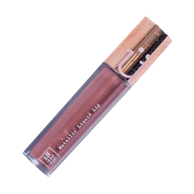 M2U NYC Metallic Liquid Lipstick, Long Lasting High Impact Color, Metallic Liquid Lips, Lipstick for Women, Metallic Ink Lipstick, Lip Stick (Rose Gold-Rose Gold)