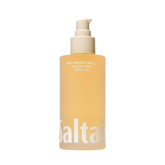 Saltair Body Oil. Luxurious Salt Water Vanilla After Shower and Bath Oil Moisturizer for Women and Men. Botanical, Non-Greasy, and Well-Absorbing Lotion for Hydrating Dry Skin. 4oz Pump Bottle