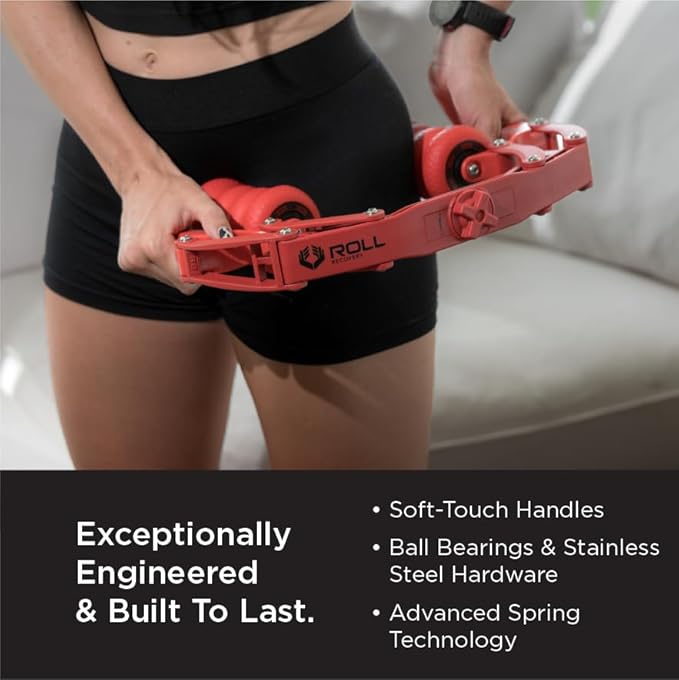 ROLL Recovery R8 Plus (Lava Red) - Deep Tissue Massage Roller