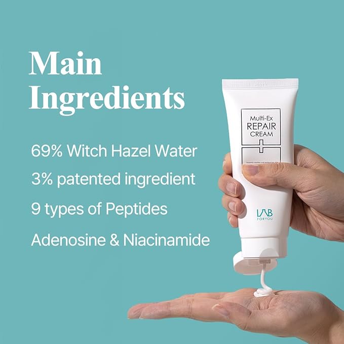 Multi-Ex Repair Cream 50ml – Korean Face Moisturizer with Niacinamide & EGF | Skin Repair Cream for Sensitive Skin | Soothing Facial Moisturizer for Women | Hydrating Moisture