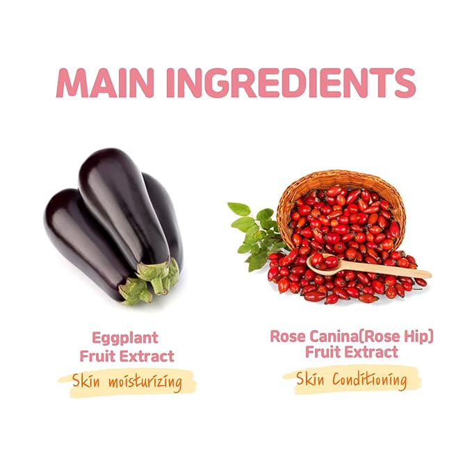 Epielle Animal Character Sheet Masks Rabbit 6 Pack, Lifting & Moisturizing Face Mask Skincare with Eggplant & Rosehip, Girls Spa Party Favors, Sleepover, Self Care Gifts for Women, Korean Skin Care